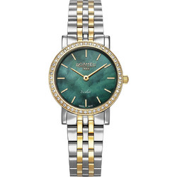 Roamer Scala Γυναικείο Ρολόι με Ασημί Χρυσό Μεταλλικό Μπρασελέ 976830477050