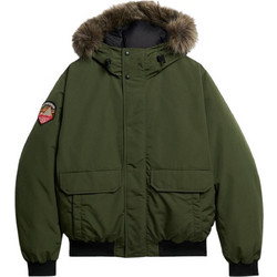 Superdry Ovin Everest Faux Fur Ανδρικό Μπουφάν Χειμωνιάτικο Bomber Χακί M5011930A-43E