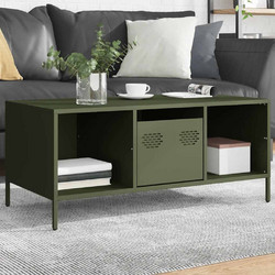 vidaXL Τραπεζάκι Σαλονιού Μεταλλικό Μ101.5xΠ50xΥ43.5cm 851278