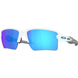 Oakley OO9488 02 Ανδρικά Γυαλιά Ηλίου Ορθογώνια Κοκάλινα Λευκά με Μπλε Φακό