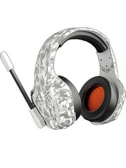Meetion BTH014 Ασύρματο Gaming Headset Over Ear Snow White