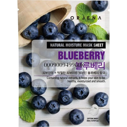 Orjena Natural Blueberry Sheet Μάσκα Προσώπου για Ενυδάτωση 23ml