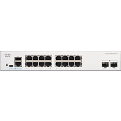 Cisco C1300-16P-2G Managed L2 Switch με 16 Θύρες Ethernet 1000Mbps και 2 SFP θύρες
