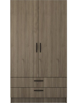 Megapap Δίφυλλη Ντουλάπα Ρούχων Victoria Καρυδί 100x60x181cm GP028-0121,3