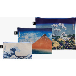 Loqi Hokusai ZP. HO Σετ Νεσεσέρ Πολύχρωμο 3τμχ