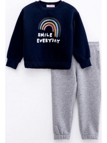 Funky Παιδικό Σετ Φόρμας Γκρι Navy Μπλε 224-717124-2
