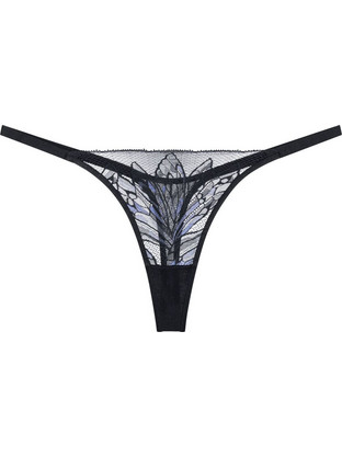 Triumph Crazy Stupid Love Γυναικείο Sexy String με Δαντέλα Μαύρο 10222353-0004