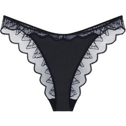 Triumph Crazy Stupid Love Ψηλόμεσο Γυναικείο Slip με Δαντέλα Μαύρο 10222368-0004
