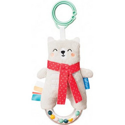 Taf Toys Paul the Bear Υφασμάτινη Κουδουνίστρα για Νεογέννητα