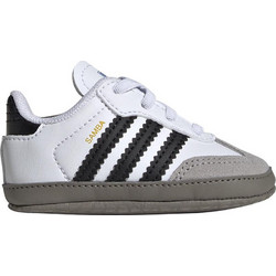 Adidas Samba Crib Βρεφικά Sneakers Αγκαλιάς Άσπρο Μαύρο JI2758