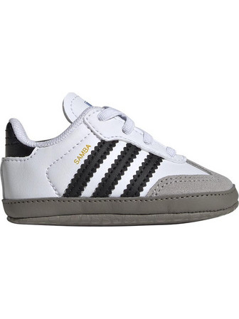 Adidas Samba Crib Βρεφικά Sneakers Αγκαλιάς Άσπρο Μαύρο JI2758