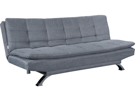 PoliHome Luca Τριθέσιος Καναπές Κρεβάτι Γκρι 187x80x86cm 162783279