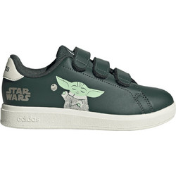 Adidas Advantage Base 2.0 Mandalorian Hook Παιδικά Sneakers Χακί IH6253