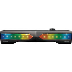 LogiLink SP0059 Ασύρματα Ηχεία Υπολογιστή με Bluetooth & RGB Φωτισμό Μαύρα