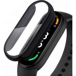 Tech-Protect Defence360 Πλαστική Θήκη Tempered Glass για Xiaomi Mi Band 7 / 7 NFC Μαύρη