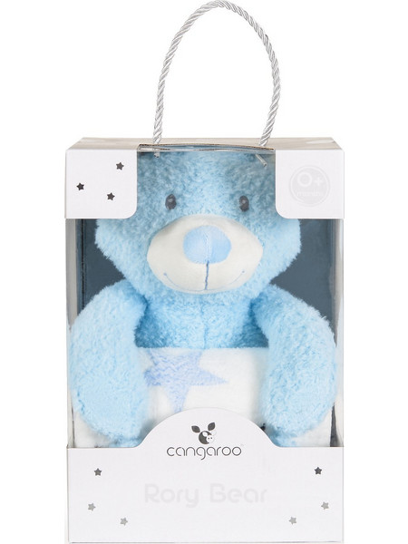 Cangaroo Rory Κουβέρτα Αγκαλιάς Fleece με Λούτρινο 75x90 Γαλάζια