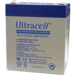 Ultracell UL5-12 Μπαταρία VRLA 12V 5Ah