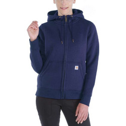 Carhartt Γυναικεία Ζακέτα Φούτερ Μακριά με Κουκούλα και Φερμουάρ Navy Μπλε 102788-412