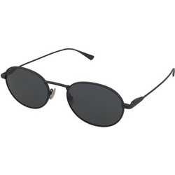 Saint Laurent SL799 001 Ανδρικά Γυαλιά Ηλίου Στρογγυλά Μεταλλικά Μαύρα με Μαύρο Φακό