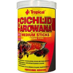 Tropical Cichlid & Arowana Medium Sticks 1lt