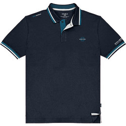 Double Pique Ανδρική Μπλούζα Polo Κοντομάνικη Navy Μπλε PS-3043