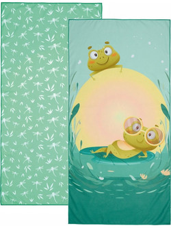 Kentia Float 254 Παιδική Πετσέτα Θαλάσσης Microfiber Πράσινη 70x140cm 77973