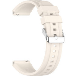 Techsuit Watchband W075 Λουράκι Σιλικόνης Beige (Universal 18mm)