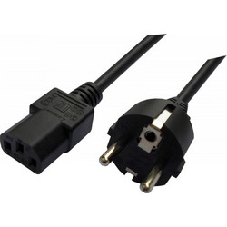 SAVIO CL-89 Καλώδιο Τροφοδοσίας Schuko to IEC C13 1.2m