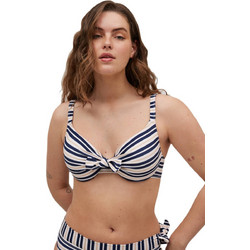 Ysabel Mora Bikini Top Εκρού Μαύρο 82940