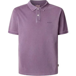 Pepe Jeans New Oliver Ανδρική Μπλούζα Polo Κοντομάνικη Μωβ PM542099-491