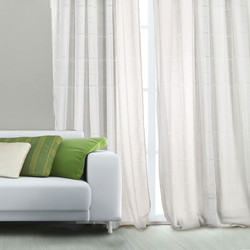 WhiteEgg Κουρτίνα Παραθύρου με Τρουκς 270x280 K0180-8 White