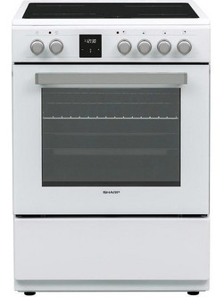 Sharp KF-76FVDT22WMK-EU Κουζίνα Ηλεκτρική 65lt με Κεραμικές Εστίες 60cm