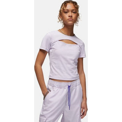 Jordan Sport Keyhole Γυναικείο Αθλητικό Crop Top Λιλά DX0464-509