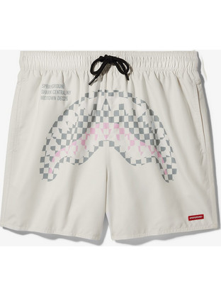 Sprayground Ανδρικό Μαγιό Σορτς με Σχέδια Λευκό 910SWM2020