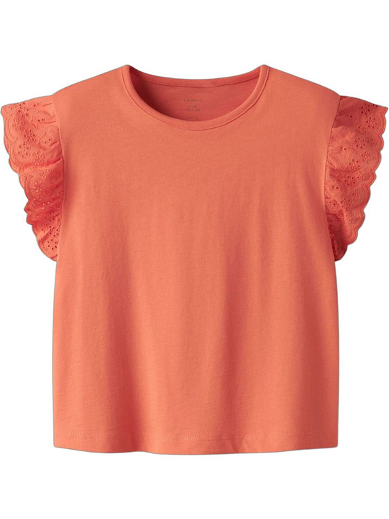 Name It Παιδικό T-Shirt Κοραλί 13237971