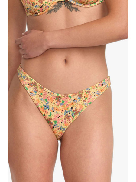 RVCA Impression Bikini Slip Floral Κίτρινο Πορτοκαλί 23O281505