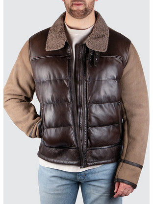 Bugatti Ανδρικό Μπουφάν Χειμωνιάτικο Puffer Καφέ 223069