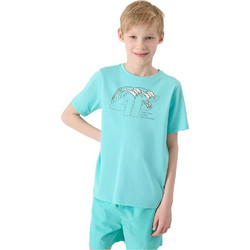 4F Παιδικό T-Shirt Κοντομάνικο Τιρκουάζ 4FJWSS25TTSHM1917-47S