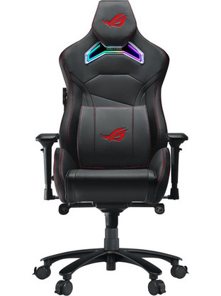 Asus Rog Chariot X Καρέκλα Gaming Δερματίνης με Ρυθμιζόμενα Μπράτσα Μαύρη 90GC01M0-MSG030
