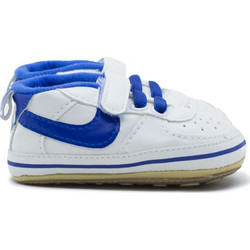 Childrenland Βρεφικά Sneakers Αγκαλιάς Άσπρο Μπλε D2277