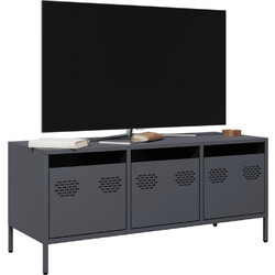 vidaXL Έπιπλο Τηλεόρασης Μεταλλικό N / A Μ101.5xΠ39xΥ43.5cm 851228