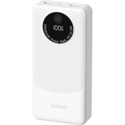 Dudao K12Pro Power Bank 20000mAh 22.5W με Θύρα USB-A & Θύρα USB-C Power Delivery White