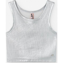 Losan Παιδικό Crop Top Αμάνικο Ασημί LJGAP010325027