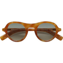 Kaleos DRAKE3 Ανδρικά Γυαλιά Ηλίου Aviator Κοκάλινα Καφέ με Μαύρο Φακό