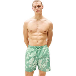 Tommy Hilfiger Ανδρικό Μαγιό Σορτς Floral Πράσινο Mint UM0UM03266-0H8