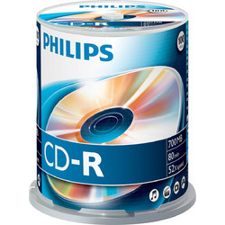 Philips CR7D5NB00/00 Εγγράψιμα CD-R 52x 700MB Cake Box 100τμχ