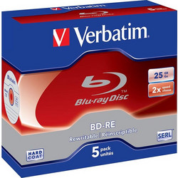 Verbatim 43615 Εγγράψιμα BD-RE 2x 25GB 5τμχ