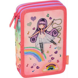 Graffiti Gorjuss Little Dancer Κασετίνα Γεμάτη με 2 Θήκες Ροζ 257333