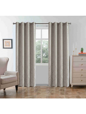 Ehome Κουρτίνα Παραθύρου με Τρουκς 140x260 AD6052-4 Μπεζ