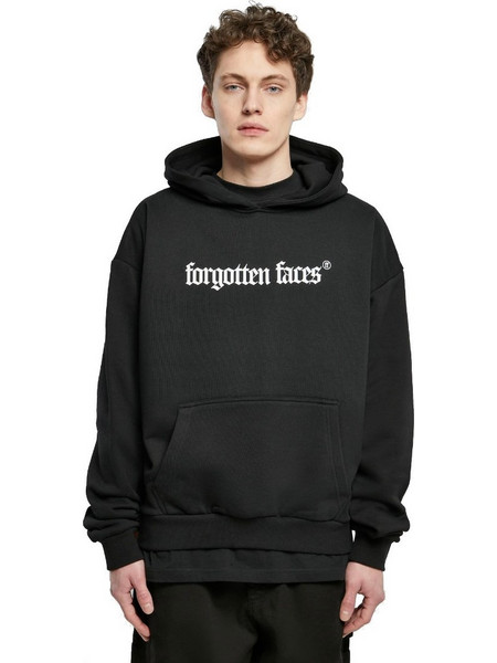 Forgotten Faces Ανδρικό Φούτερ με Κουκούλα & Τσέπες Μαύρο FOF0028
